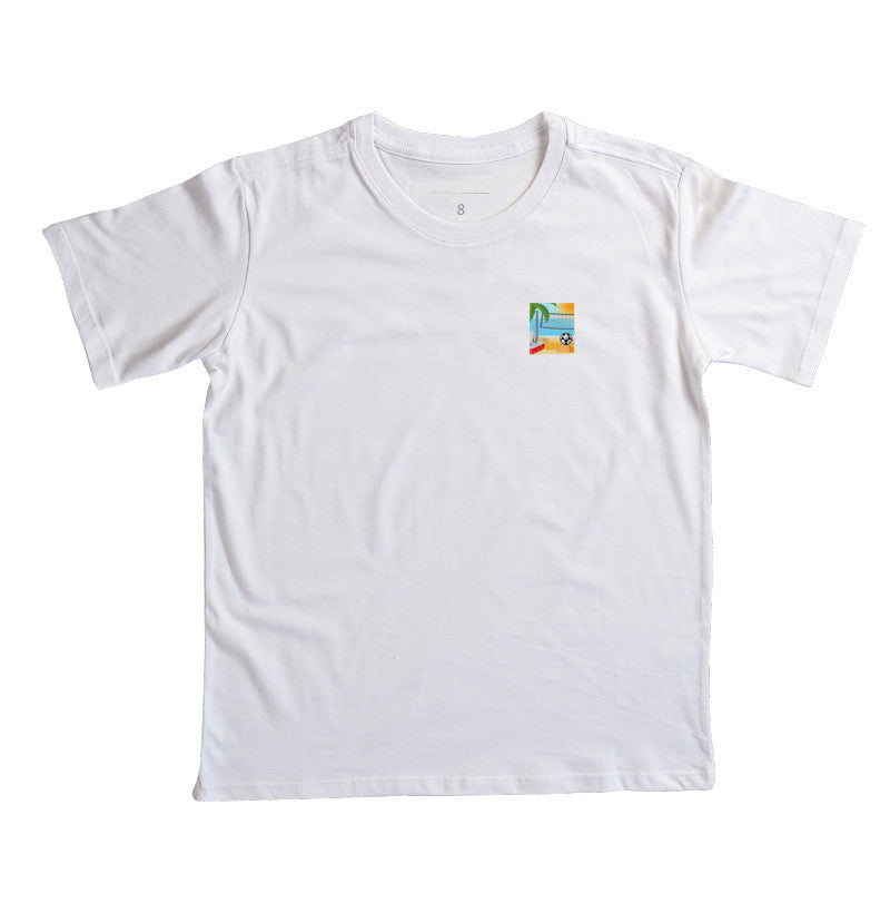 Camiseta Infantil Desenho de Futevôlei