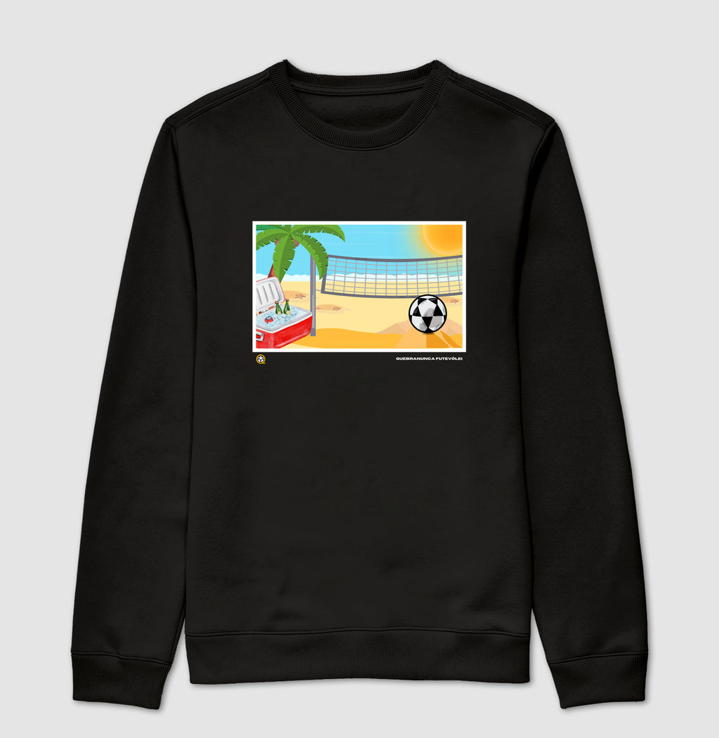 Suéter Moletom Desenho de Futevôlei