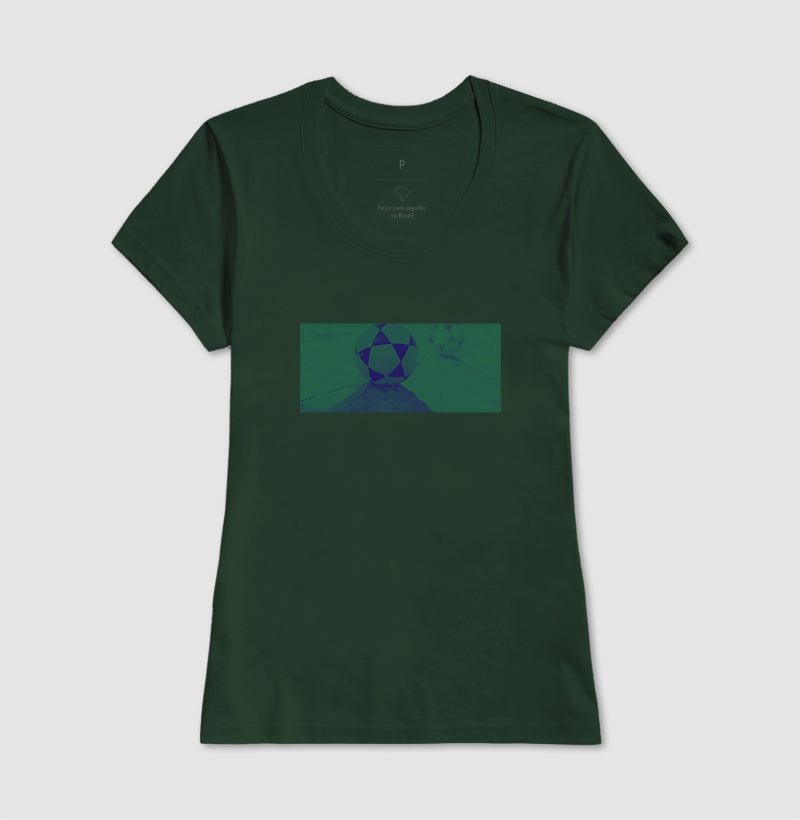 Camiseta Perspectiva de Areia Rebeca Duarte Verde