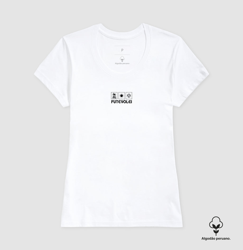 Camiseta Verão em 3 Atos Futevôlei Algodão Peruano