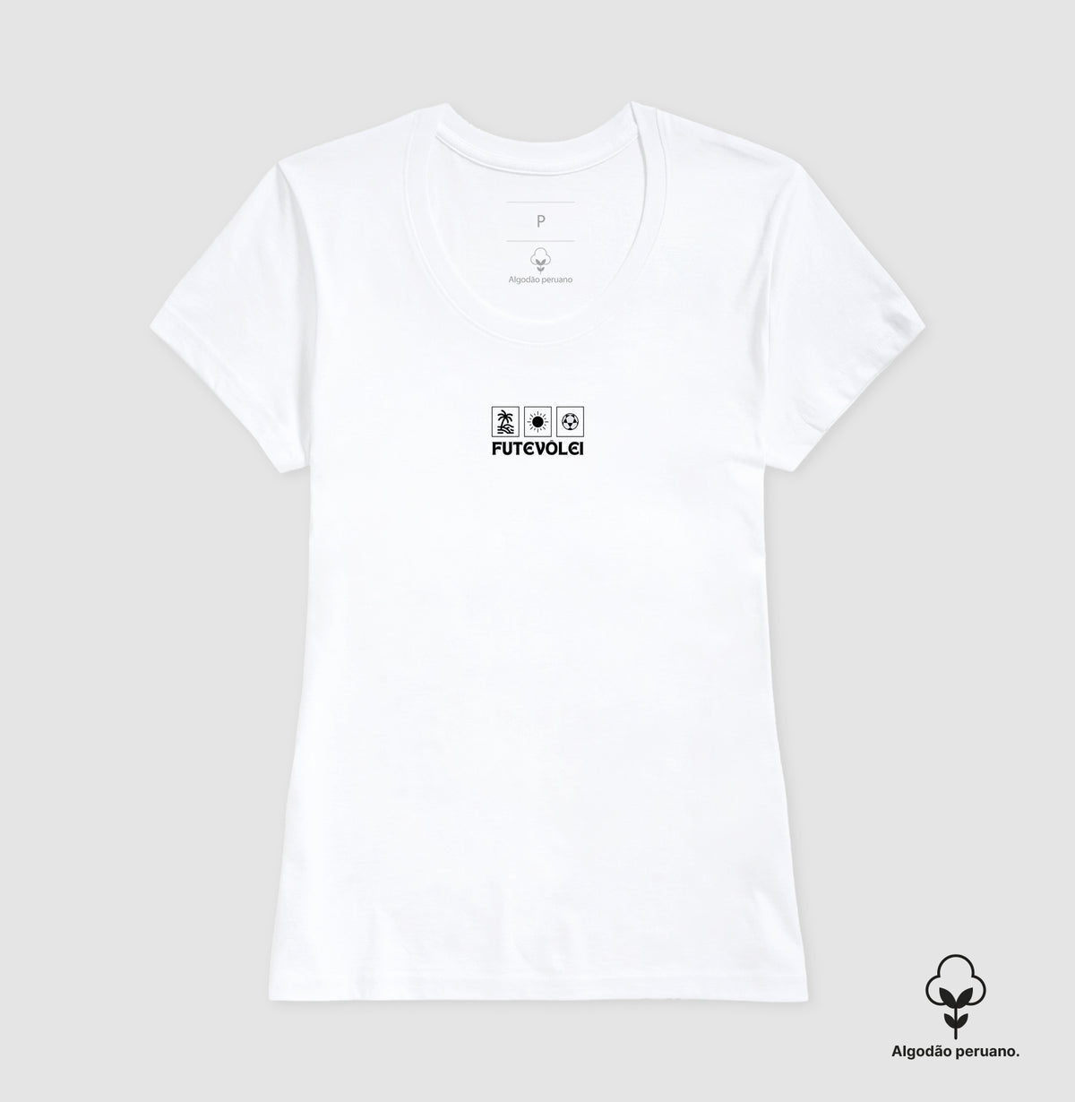 Camiseta Verão em 3 Atos Futevôlei Algodão Peruano