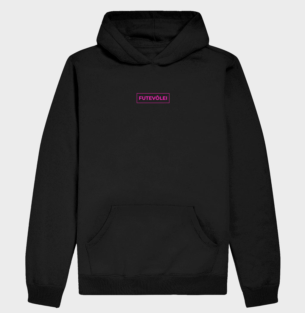 Hoodie Moletom Futevôlei Rosa Neon
