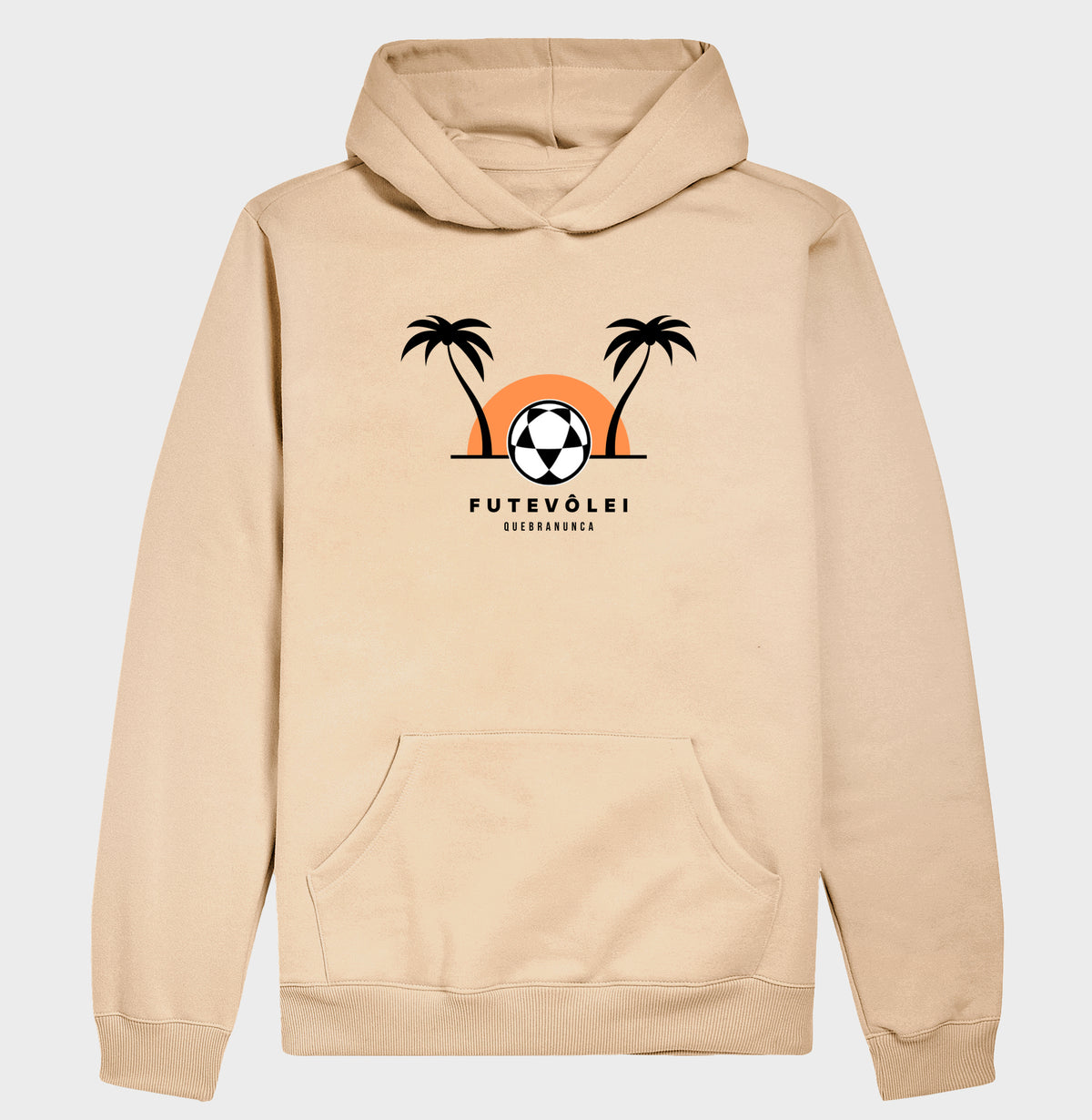 Hoodie Moletom Coqueiros, Sol e Futevôlei