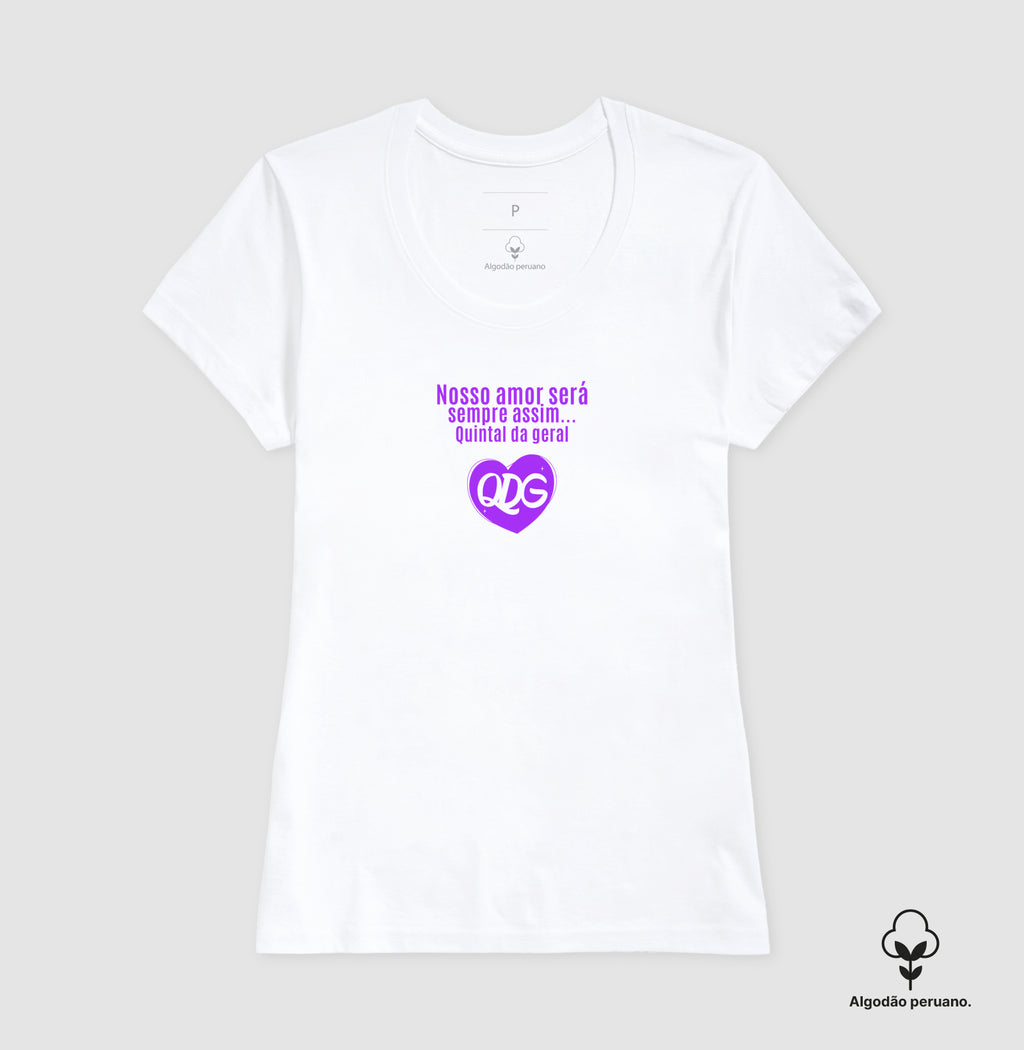 Camiseta Nosso Amor Algodão Peruano