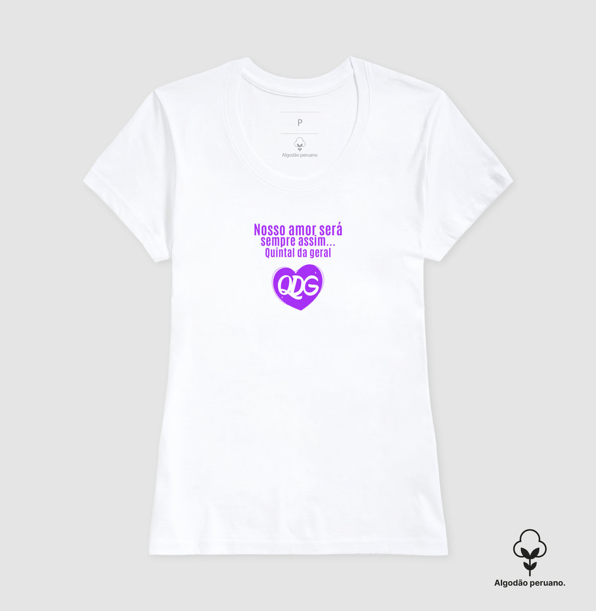 Camiseta Nosso Amor Algodão Peruano