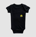 Body Infantil Bola de Futevôlei Amarela Desenho