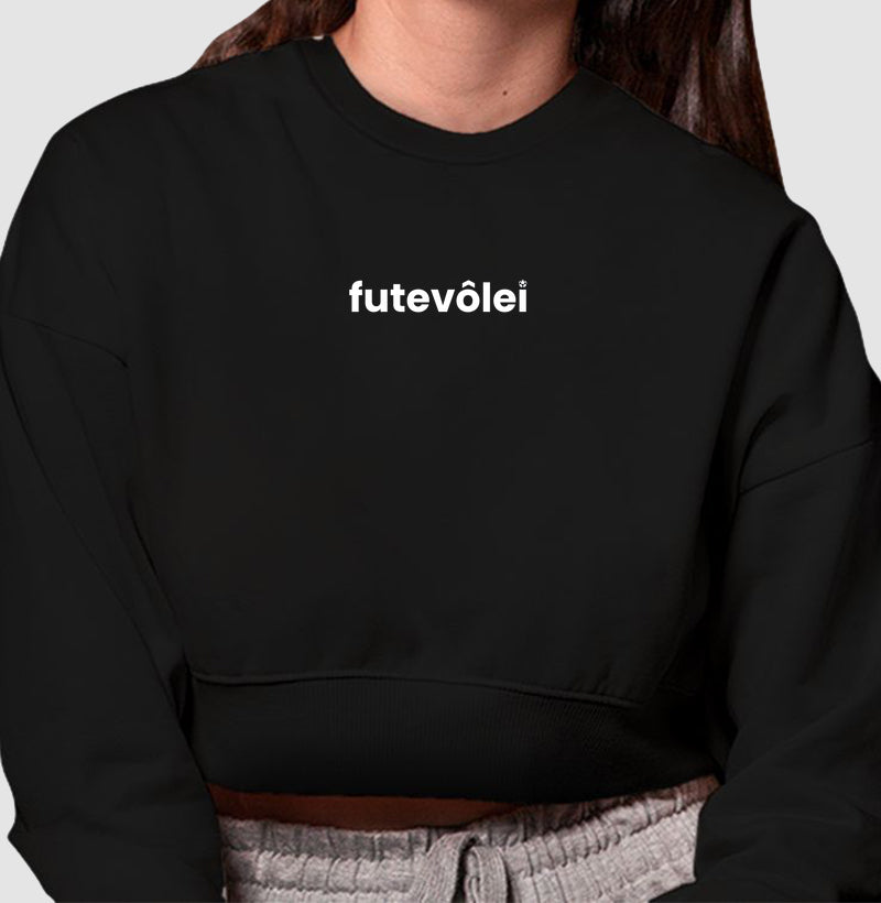 Cropped Moletom Minimalista Futevôlei