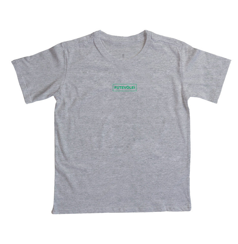 Camiseta Infantil Futevôlei Verde Neon