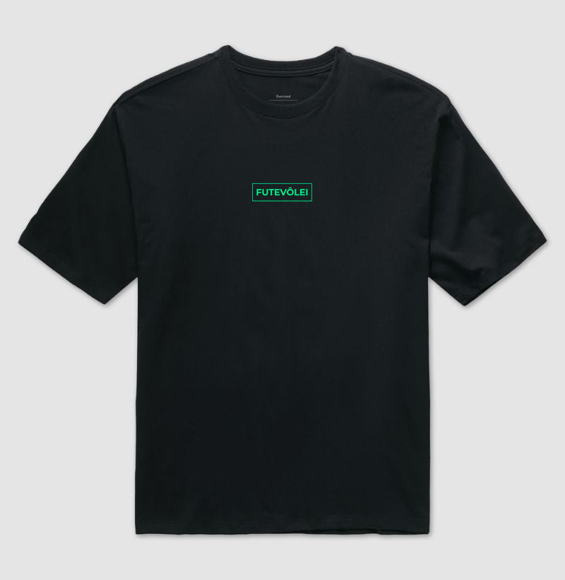 Camiseta Oversized Futevôlei Verde Neon