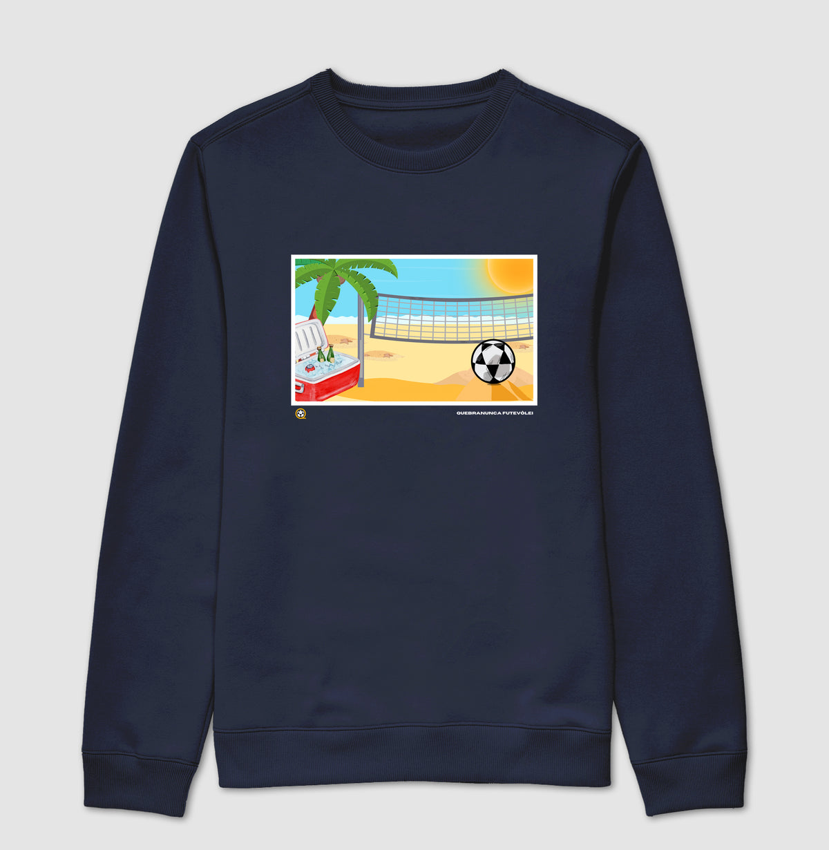 Suéter Moletom Desenho de Futevôlei