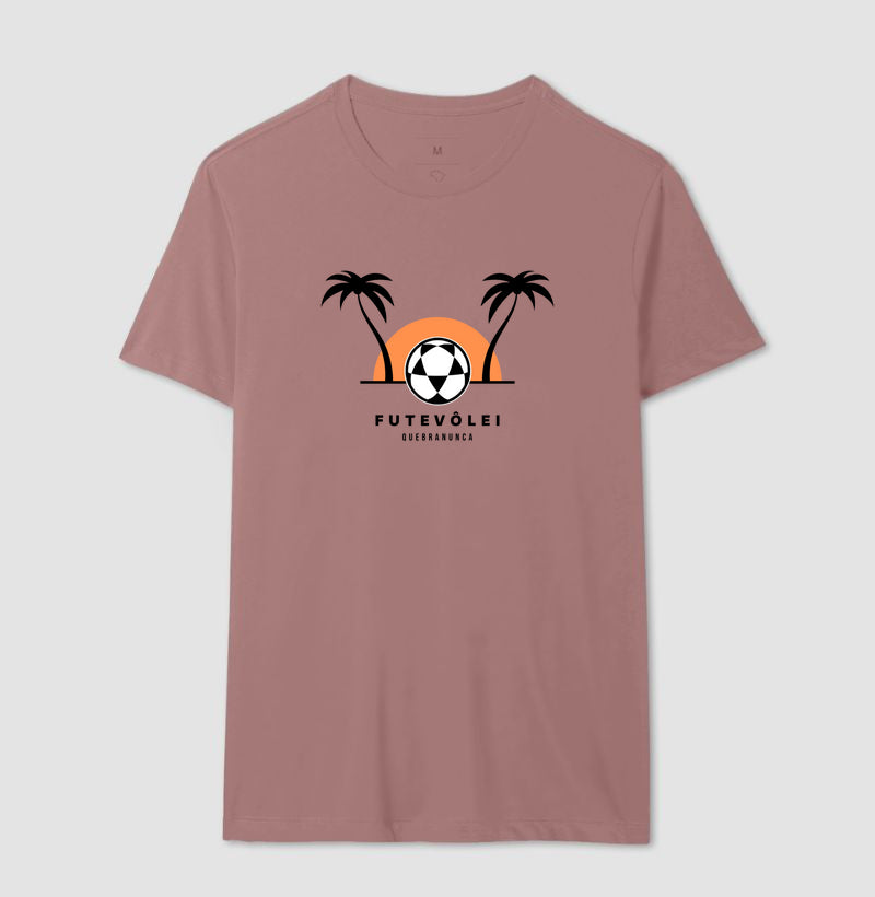 Camiseta Coqueiros, Sol e Futevôlei