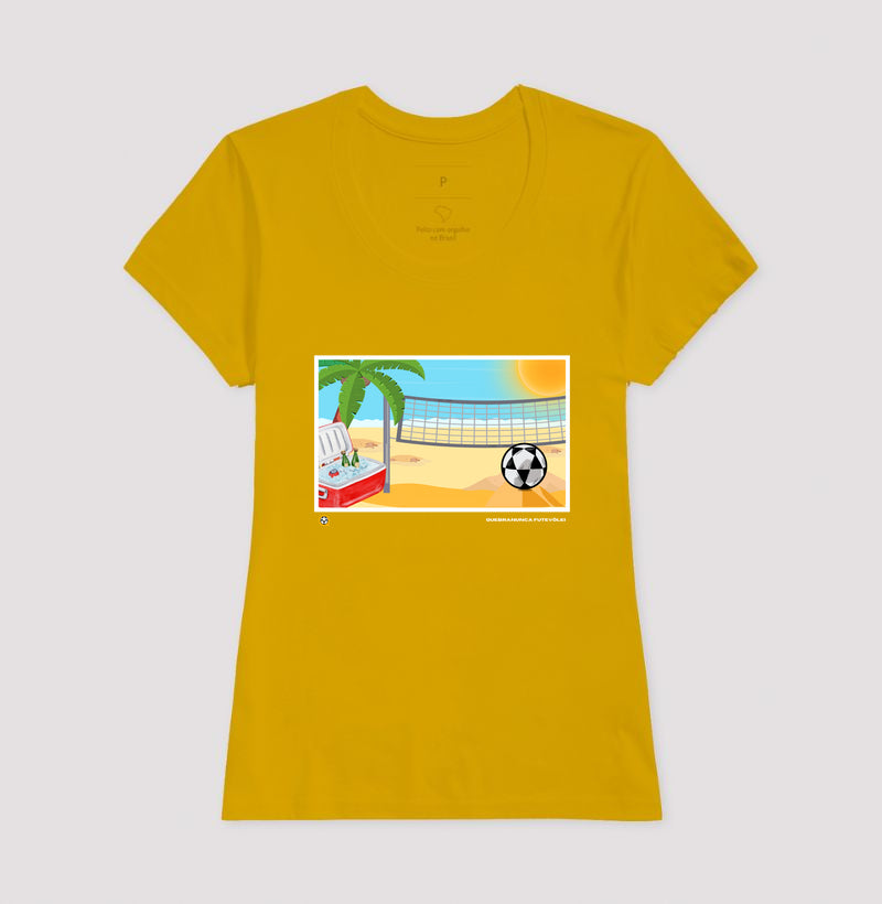 Camiseta Desenho de Futevôlei
