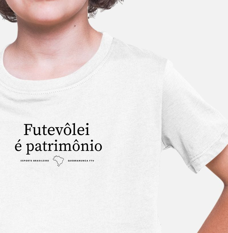 Camiseta Infantil Patrimônio QuebraNunca
