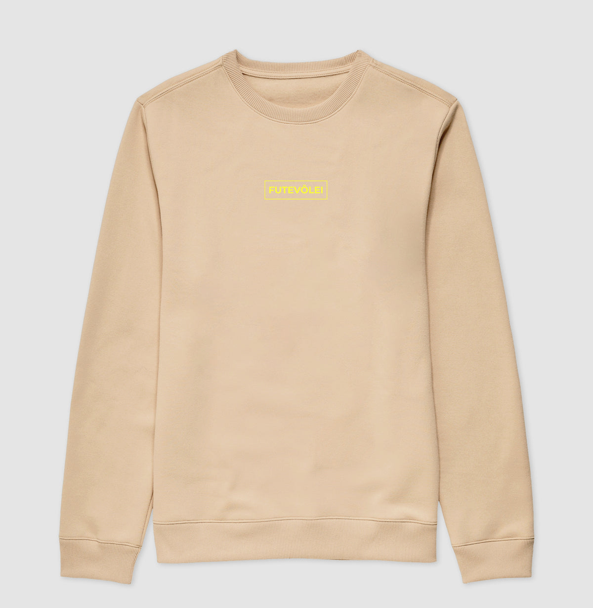 Suéter Moletom Futevôlei Amarelo Neon