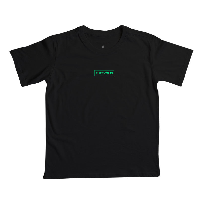 Camiseta Infantil Futevôlei Verde Neon
