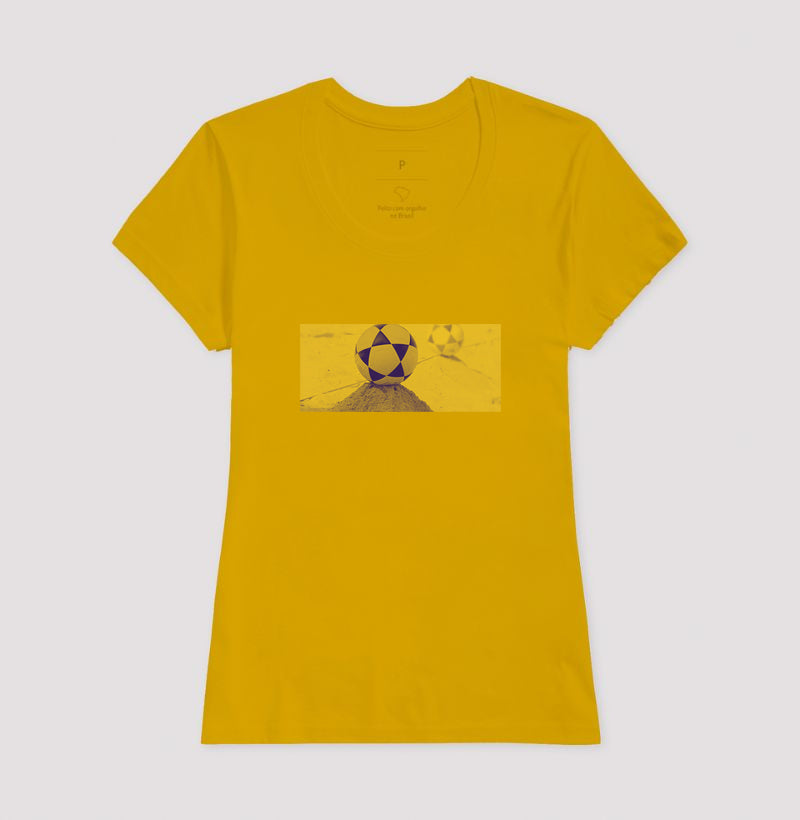 Camiseta Perspectiva de Areia – Rebeca Duarte Amarela
