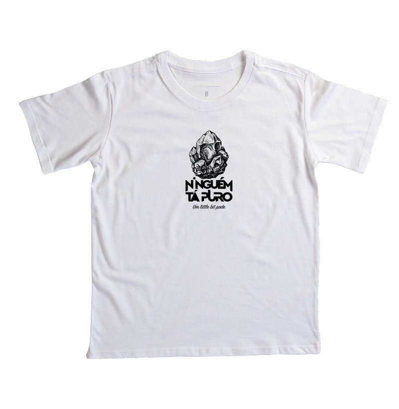 Camiseta Infantil Ninguém Tá Puro QuebraNunca