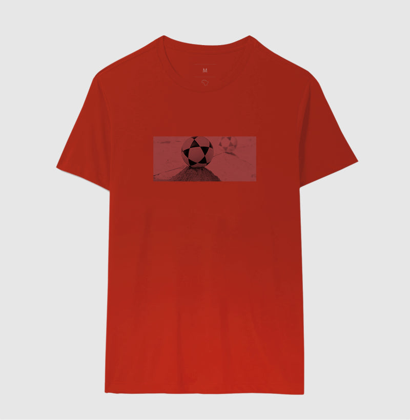 Camiseta Perspectiva de Areia Rebeca Duarte Vermelha