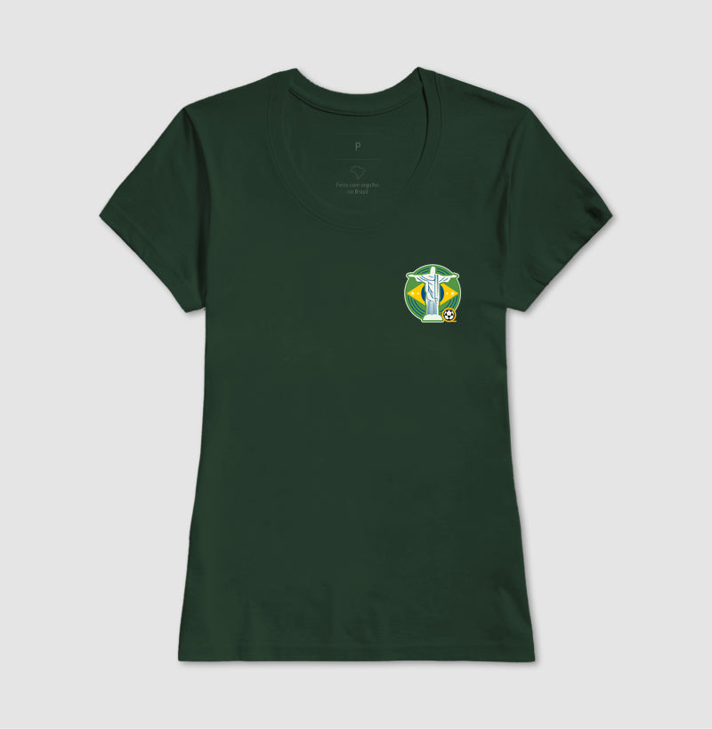 Camiseta Cristo Verde e Amarelo Futevôlei