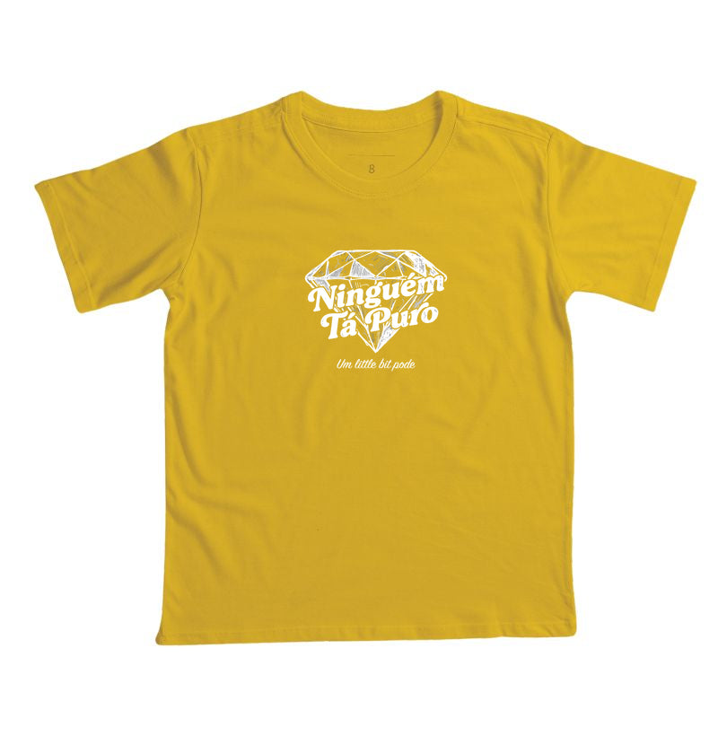 Camiseta Infantil Ninguém Tá Puro QuebraNunca
