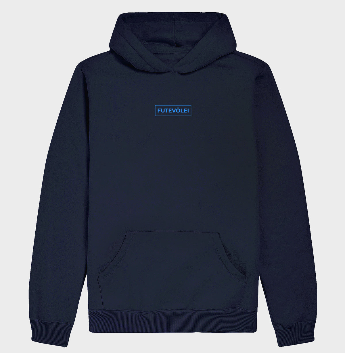 Hoodie Moletom Futevôlei Azul Neon