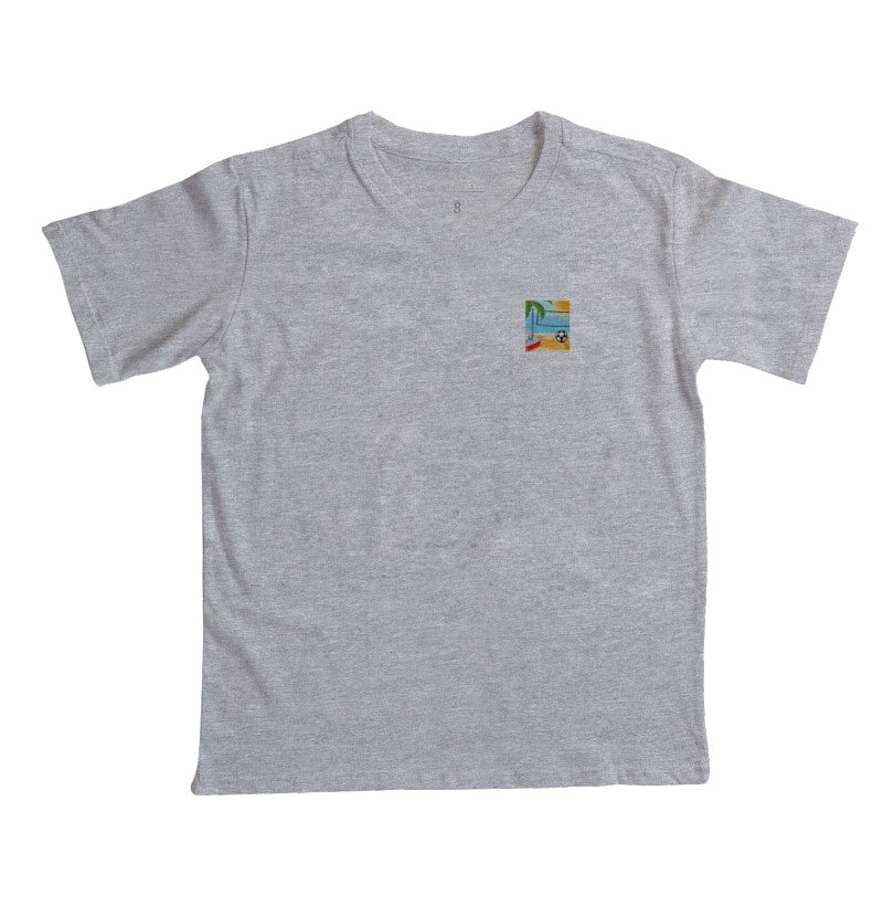 Camiseta Infantil Desenho de Futevôlei