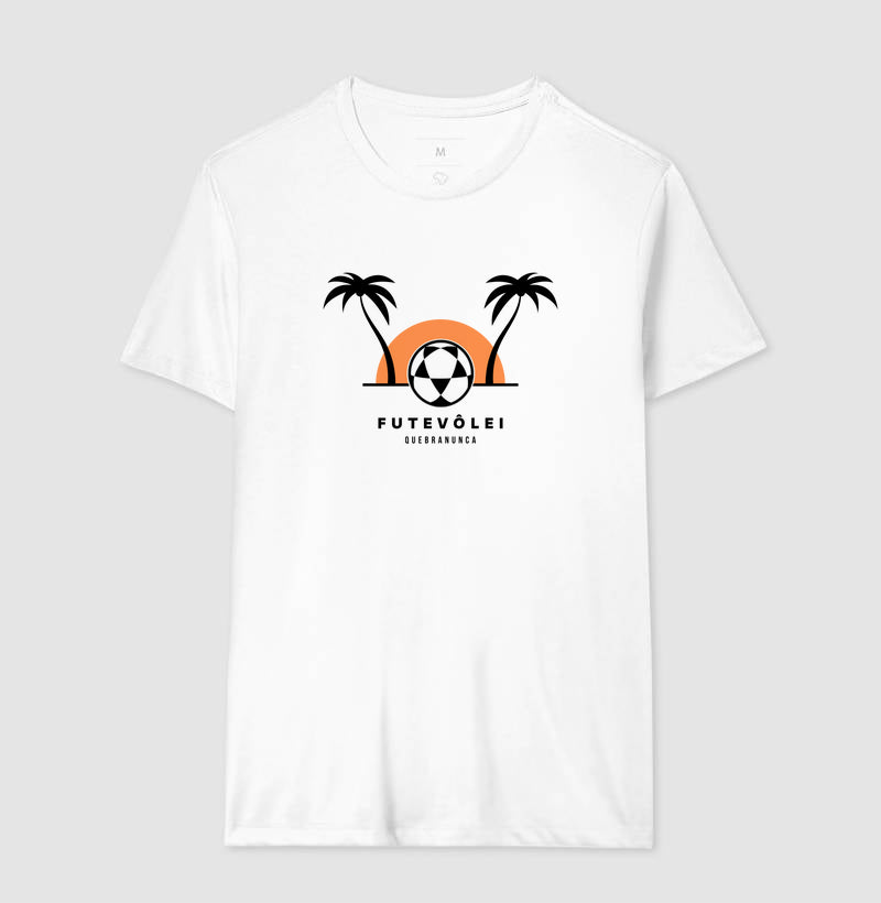 Camiseta Coqueiros, Sol e Futevôlei