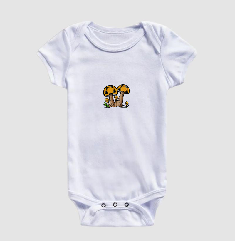Body Infantil Cogumelos de Futevôlei