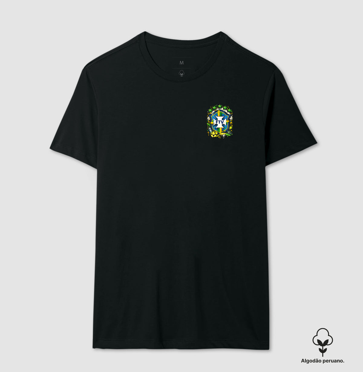 Camiseta FTV Brasil Algodão Peruano