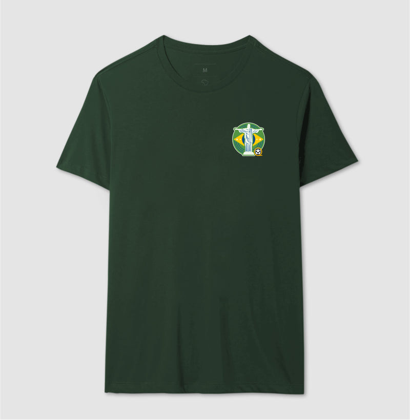 Camiseta Cristo Verde e Amarelo Futevôlei