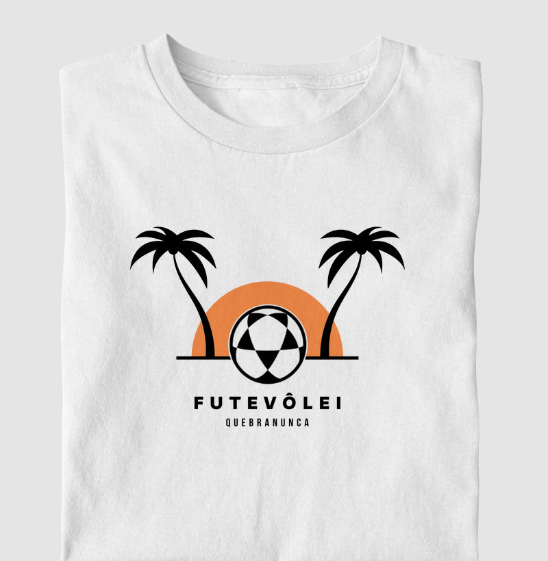 Camiseta Coqueiros, Sol e Futevôlei