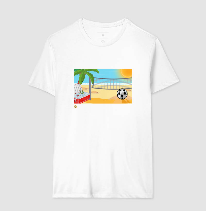 Camiseta Desenho de Futevôlei