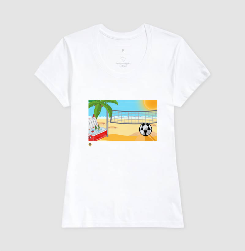 Camiseta Desenho de Futevôlei