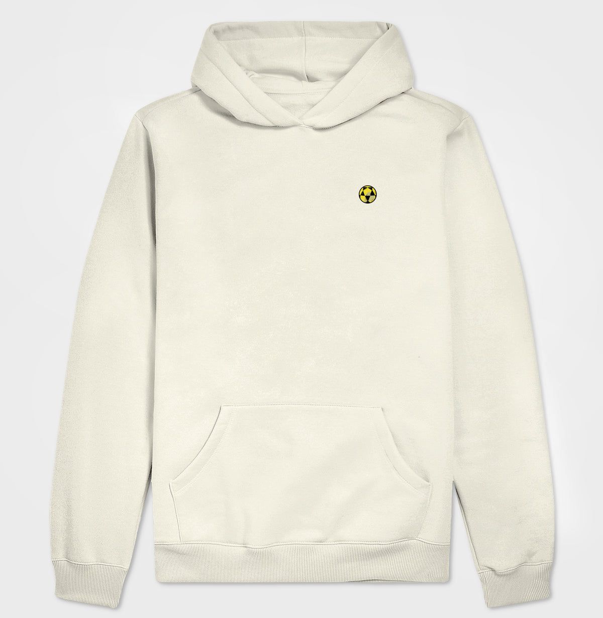 Hoodie Moletom Bola de Futevôlei Amarela Desenho
