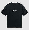 Camiseta Oversized Rio por Inteiro Black Futevôlei