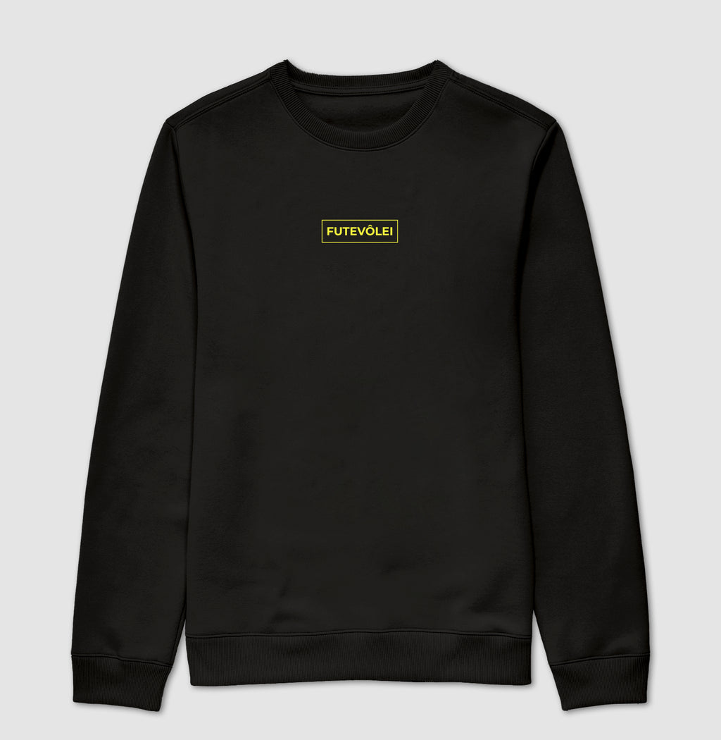 Suéter Moletom Futevôlei Amarelo Neon