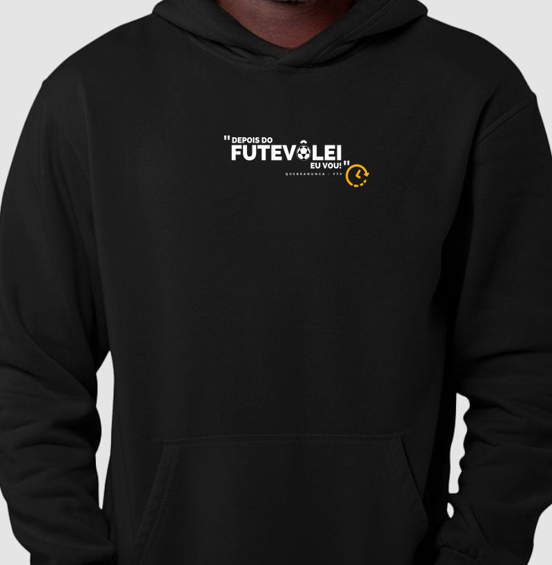 Hoodie Moletom Depois do Futevôlei Eu Vou