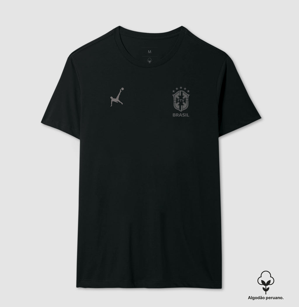 Camiseta Brasil Futevôlei III em Algodão Peruano