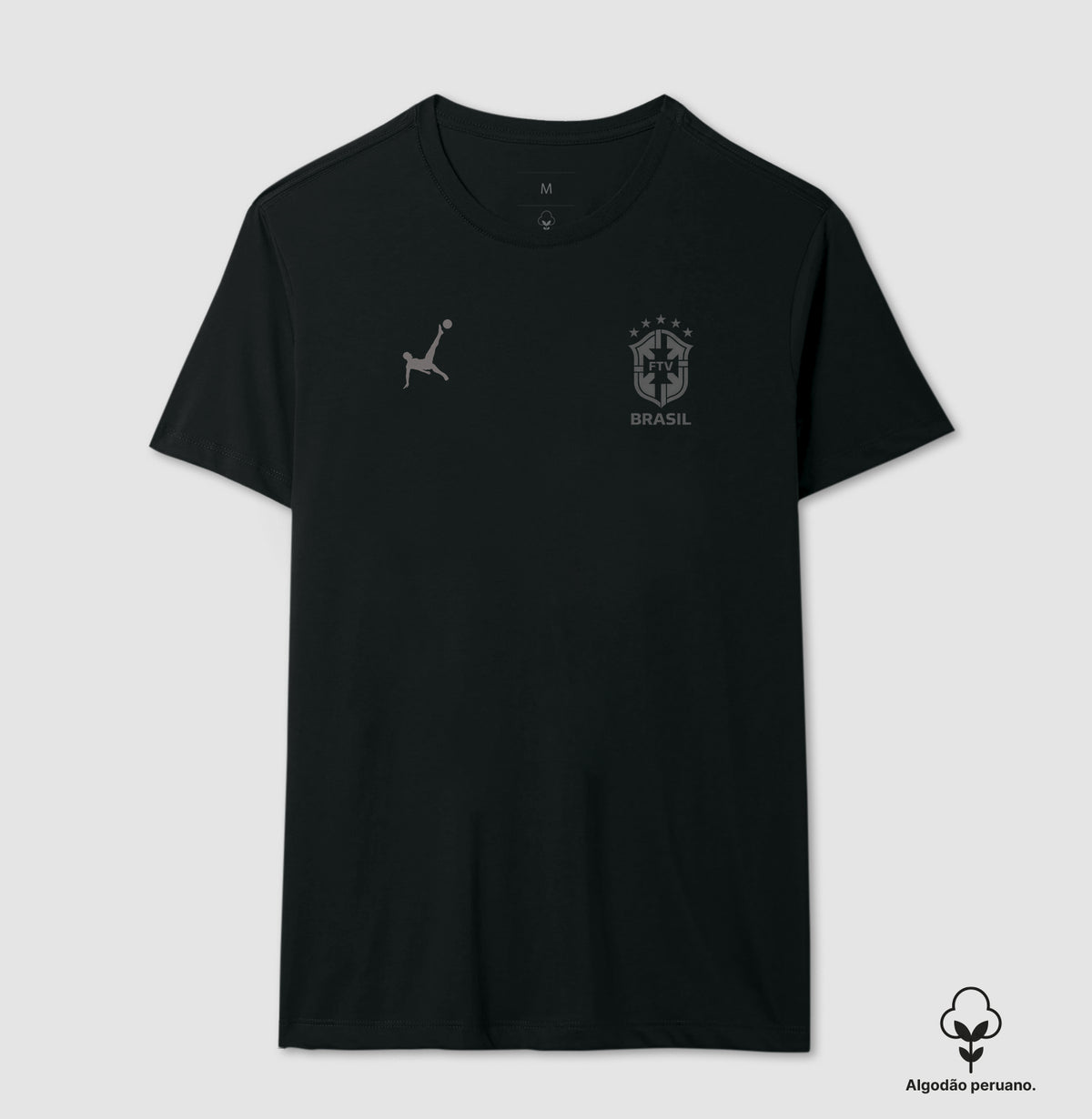 Camiseta Brasil Futevôlei III em Algodão Peruano