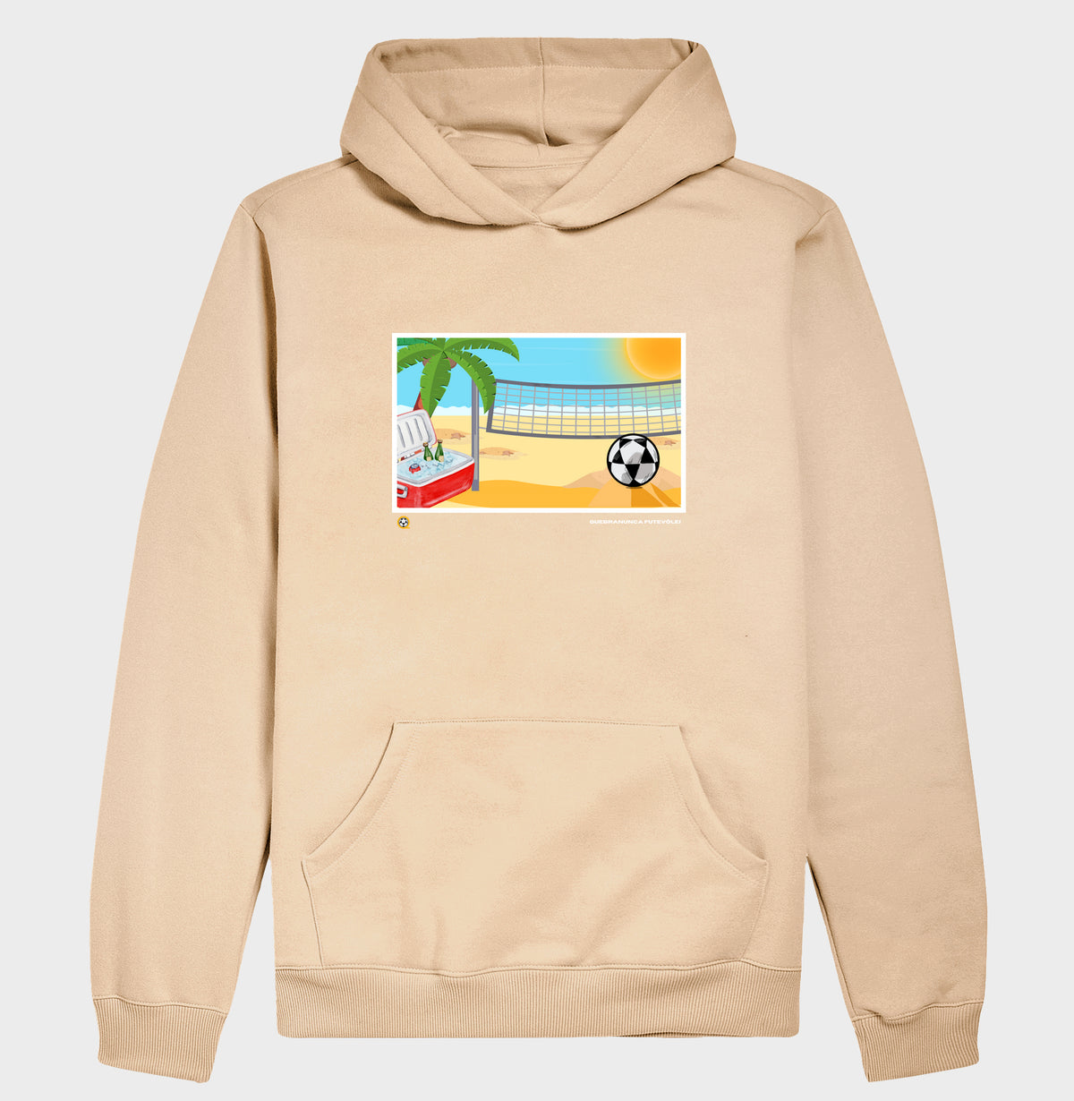 Hoodie Moletom Desenho de Futevôlei