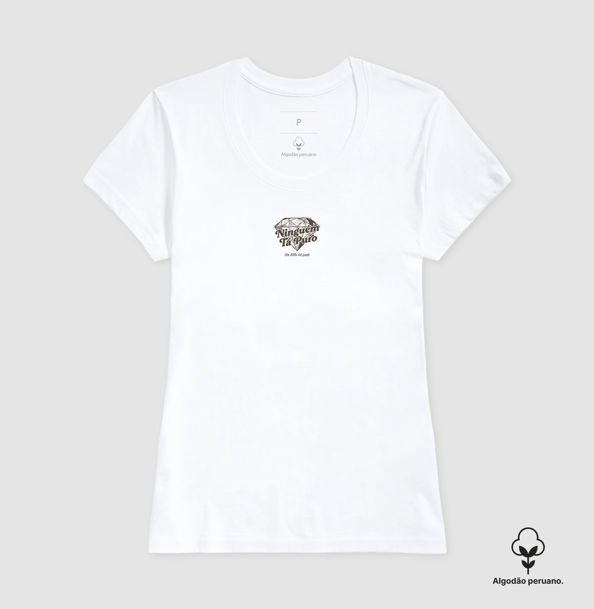 Camiseta Ninguém Tá Puro Algodão Peruano