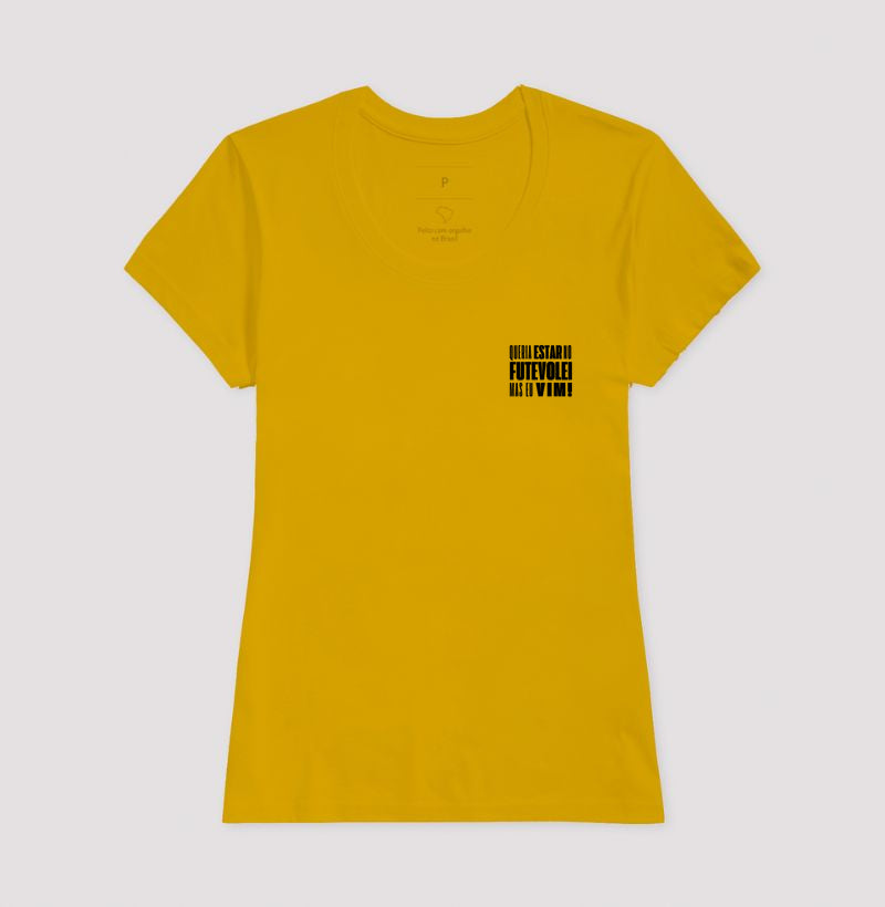 Camiseta Queria Estar no Futevôlei