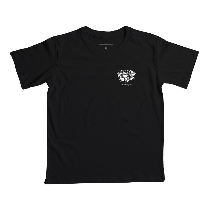 Camiseta Infantil Ninguém Tá Puro QuebraNunca