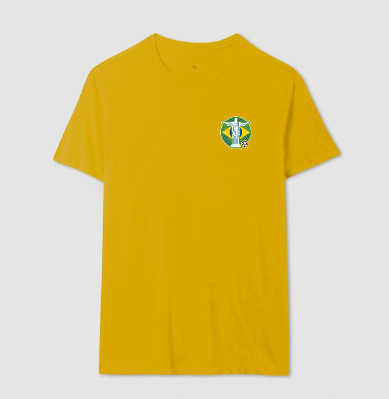 Camiseta Cristo Verde e Amarelo Futevôlei
