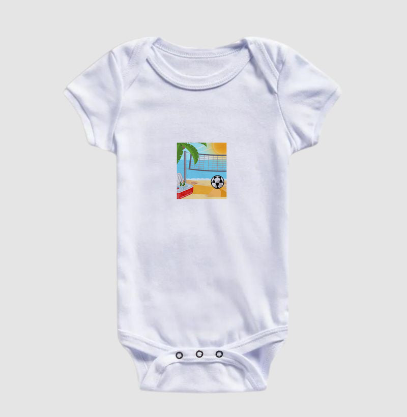 Body Infantil Desenho de Futevôlei