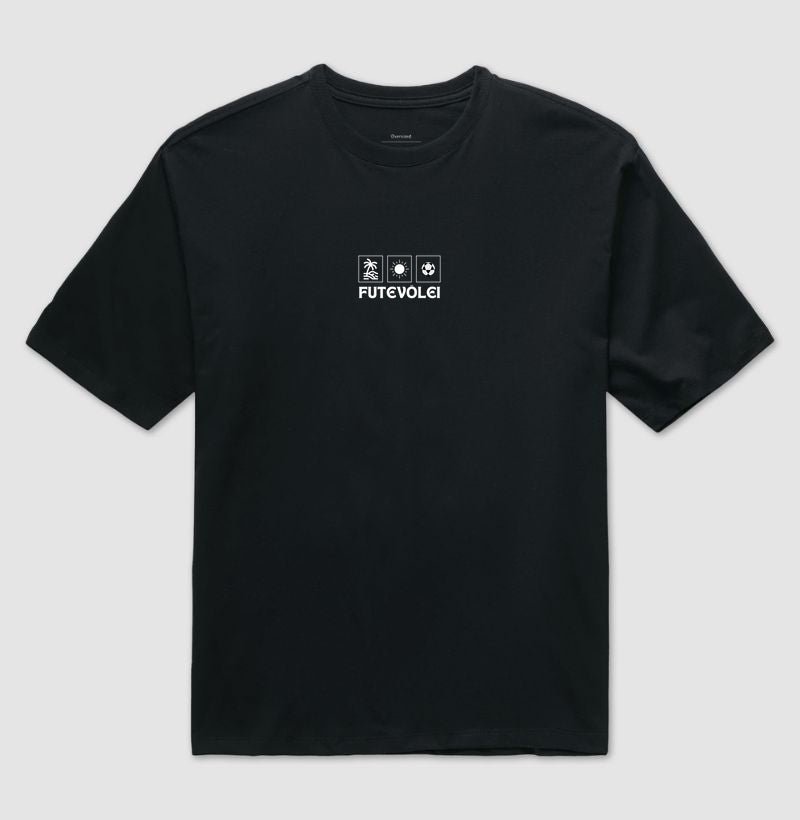 Camiseta Oversized Verão em 3 Atos Futevôlei