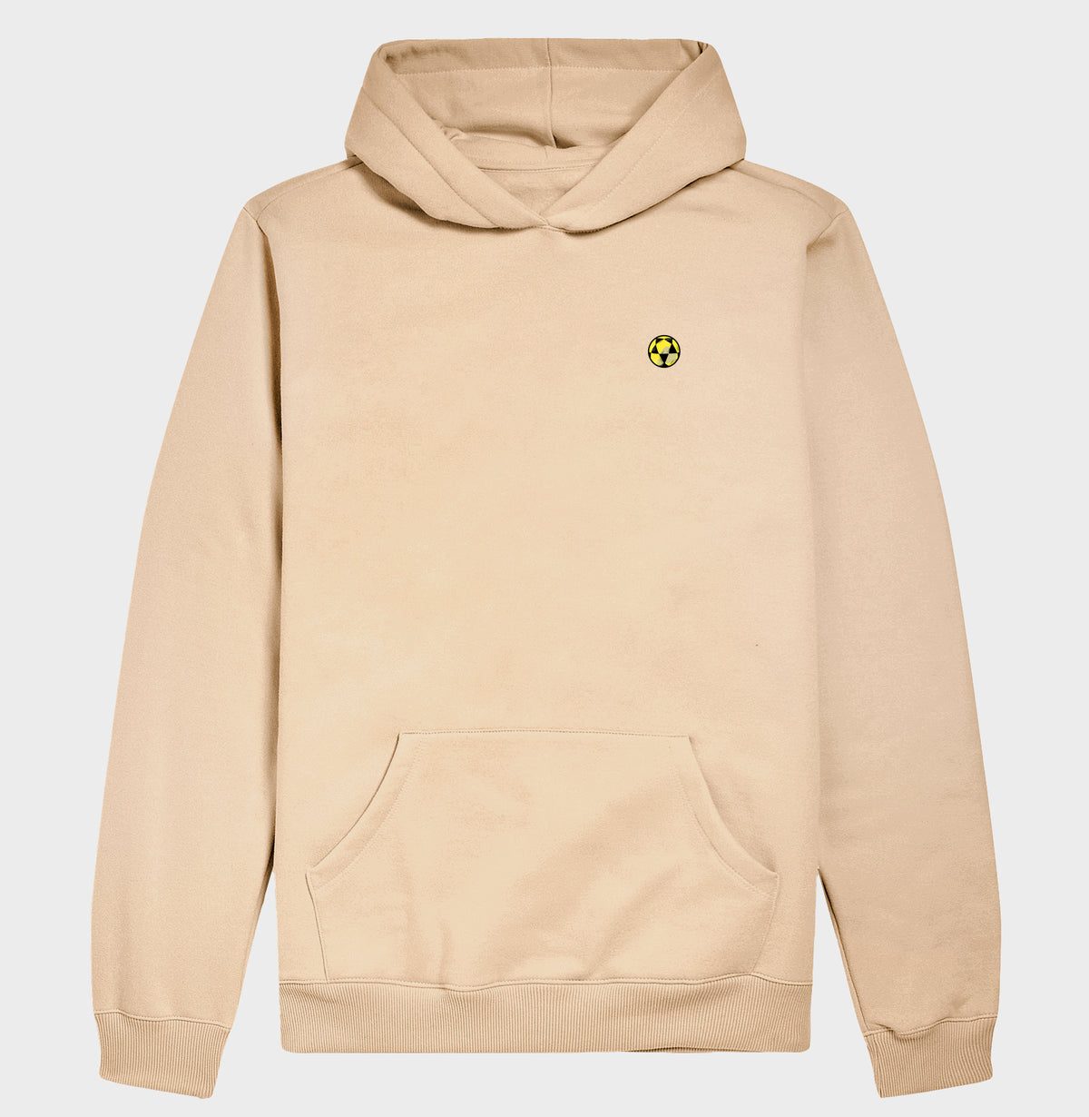Hoodie Moletom Bola de Futevôlei Amarela Desenho
