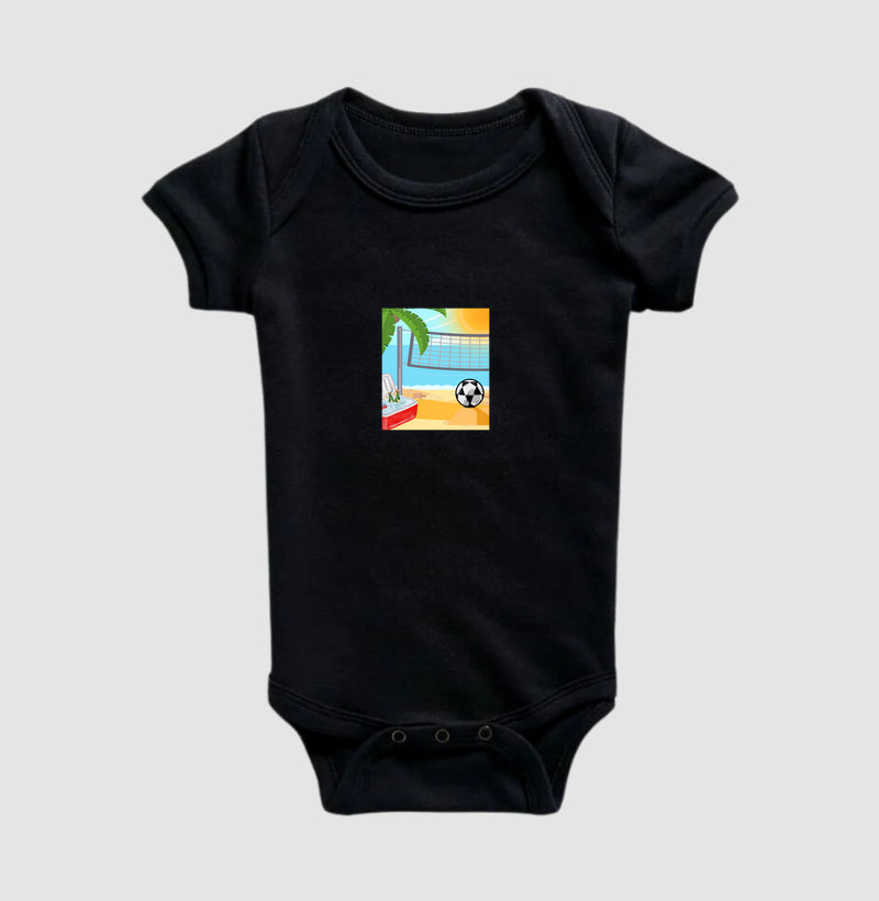 Body Infantil Desenho de Futevôlei
