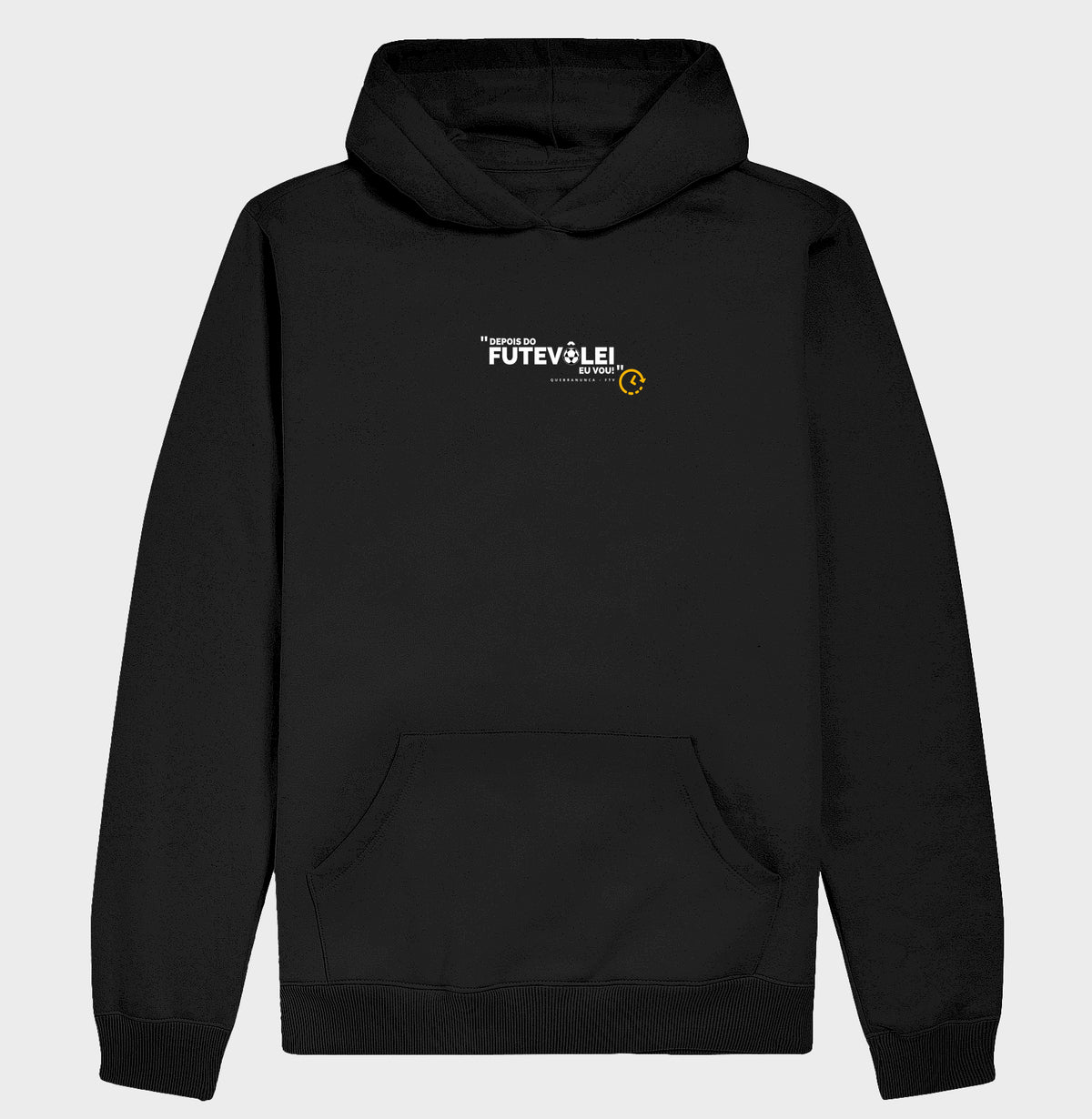 Hoodie Moletom Depois do Futevôlei Eu Vou