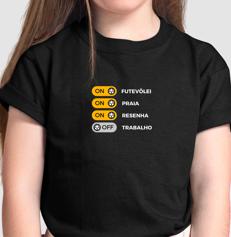 Camiseta Infantil Trabalho OFF Futevôlei